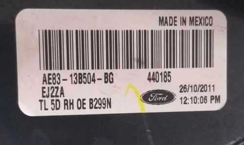 Lanterna Traseira Direita Ford Fiesta Mexicano 2011 A 2017