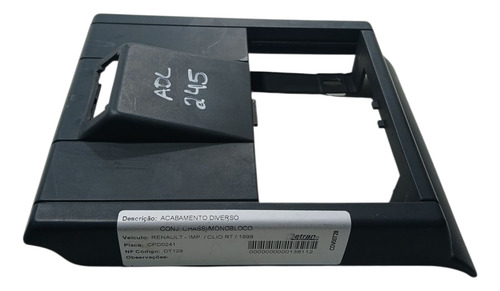 Moldura Luz Cortesia Renault  Clio 1999 Com Detalhe (ap)