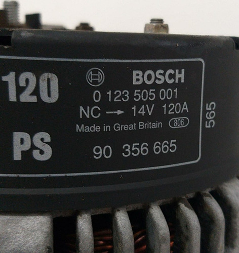 Alternador Gm Vectra 2.0 8v 120a 1994 A 1997 0123505001
