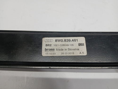 Maquina De Vidro Porta Traseira Esquerda Audi A4 2016 A 2019