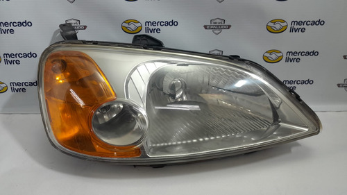 Farol Lado Direito Honda Civic Lx 2001 A 2006 Com Detalhe