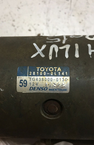 Motor De Arranque Partida Toyota Hilux 2015 281000l141