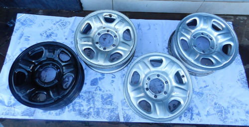 Jogo Roda Ferro Aro 16 6x139 S10 Trailblazer Hilux 12/16