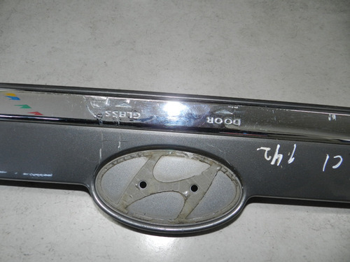 Moldura Tampa Traseira Placa Cromada Hyundai Tucson 04/16