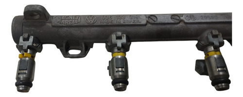 Flauta Bico Injetor Vw Gol 1.0 16v 99 A 04 (al) Com Detalhe