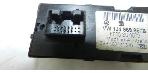 Botão Vidro Elétrico Esquerdo Golf Bora Jetta Passat Detalhe