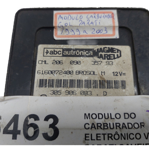 Módulo Do Carburador Eletrônico Gol Parati Saveiro Ap