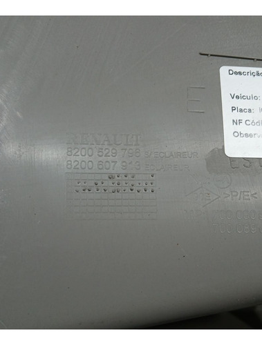 Moldura Tampão Bagagito L/ E Renault Sandero 2010 (ap)