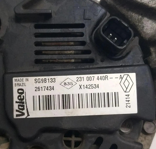 Alternador Clio Sandero Logan 1.0 16v 14/17 90a 231007440r