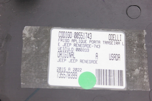 Friso Aplique Porta Tras Le Jeep Renegade 15/22 Us (743)
