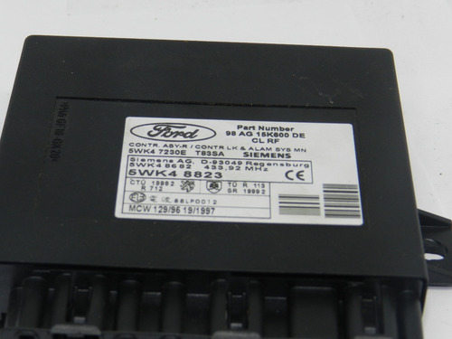 Modulo Conforto Ford Focus 1.8 2001 5wk48823 98ag15k600de