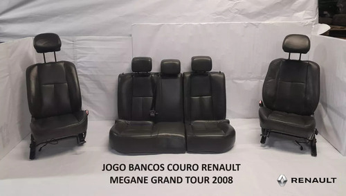 Jogo Bancos Couro Preto Renault Megane Grand Tour 2008