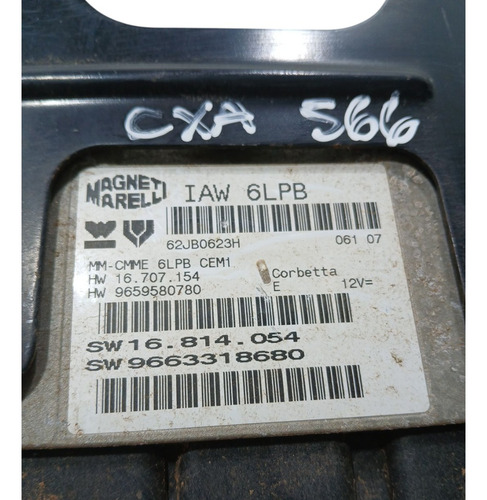 Módulo Injeção  Citroën C4 2007/13 (ap) Cxa 566