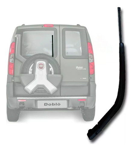 Braço Limpador Traseiro Fiat Doblo Adventure 2016 Original