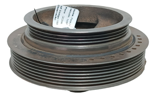 Polia Do Virabrequim Nissan Frontier 2.5 Diesel 2008 2016