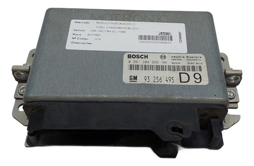 Kit Injeção Vectra 2.0 Gasolina 110 Cvs Ano 1996 A 2005