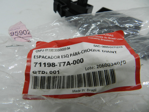 Guia Para-choque Dianteiro Lado Esquerdo Honda Hrv 16/21